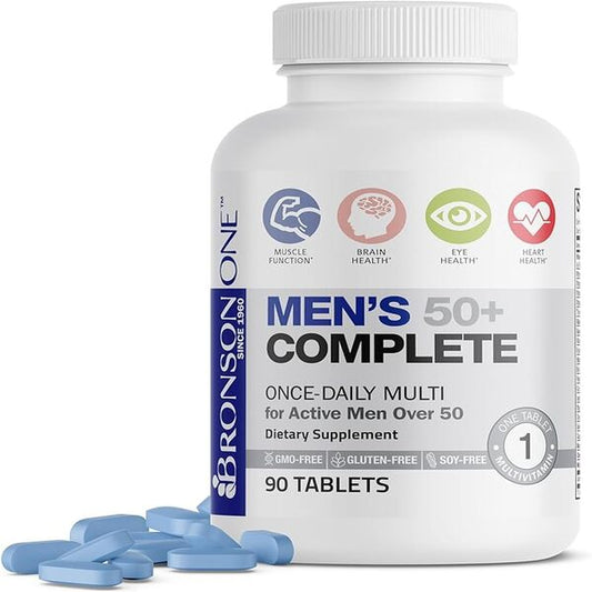 Bronson ONE Daily Men's 50+ Complete Multivitamin Multimineral